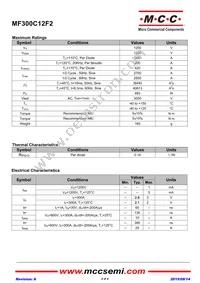 MF300C12F2-BP Datasheet Page 2