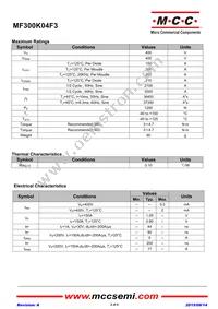 MF300K04F3-BP Datasheet Page 2