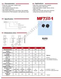MF73T-1 10/19 Datasheet Page 2