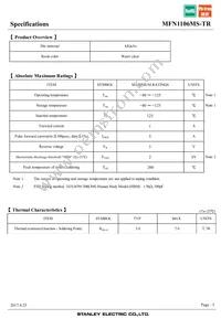 MFN1106MS-TR Datasheet Page 3