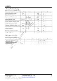 MGD623N Datasheet Page 2