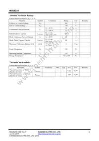 MGD623S Datasheet Page 2