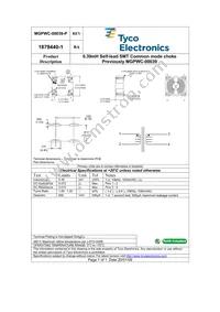 MGPWC-00039-P Datasheet Cover