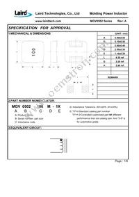 MGV0502R10N-10 Datasheet Page 3