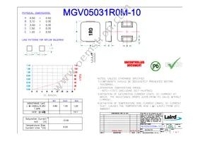 MGV05031R0M-10 Datasheet Cover