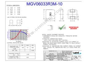 MGV06033R3M-10 Datasheet Cover