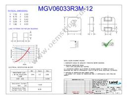 MGV06033R3M-12 Datasheet Cover