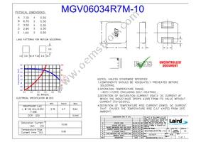 MGV06034R7M-10 Datasheet Cover