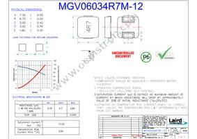 MGV06034R7M-12 Datasheet Cover