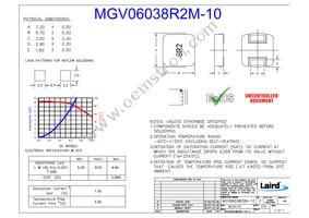 MGV06038R2M-10 Datasheet Cover