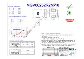 MGV06252R2M-10 Datasheet Cover
