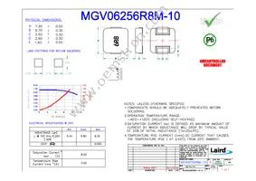 MGV06256R8M-10 Datasheet Cover