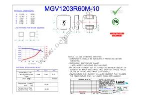 MGV1203R60M-10 Datasheet Cover