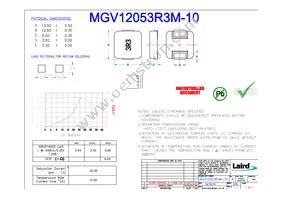 MGV12053R3M-10 Datasheet Cover