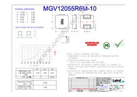MGV12055R6M-10 Datasheet Cover