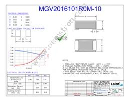 MGV2016101R0M-10 Datasheet Cover