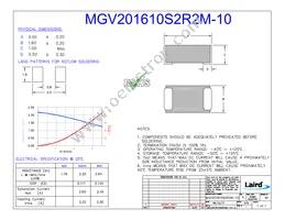 MGV201610S2R2M-10 Datasheet Cover