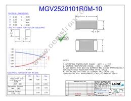 MGV2520101R0M-10 Datasheet Cover