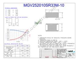 MGV252010SR33M-10 Datasheet Cover