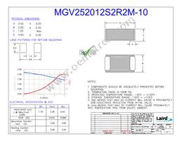 MGV252012S2R2M-10 Datasheet Cover
