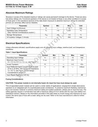 MH005CL Datasheet Page 2