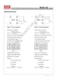 MHB100-24S24 Datasheet Page 3