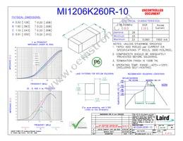 MI1206K260R-10 Cover