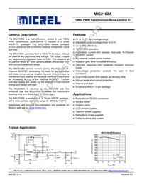 MIC2168AYMM-TR Datasheet Cover