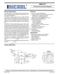 MIC2177YWM-TR Datasheet Cover