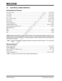 MIC23350YFT-TR Datasheet Page 4