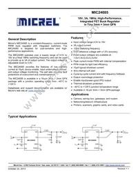 MIC24085DYML-TX Datasheet Cover
