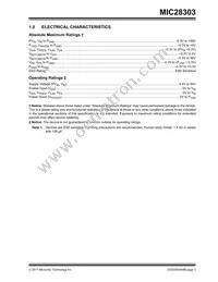 MIC28303-2YMP-T1 Datasheet Page 3