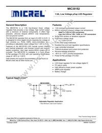 MIC35152WD-TR Datasheet Cover