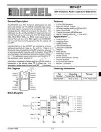 MIC4807BN Datasheet Cover