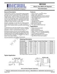 MIC5245-3.5BM5-TR Datasheet Cover