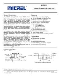 MIC5255-4.75BM5 TR Datasheet Cover