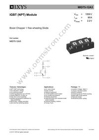 MID75-12A3 Datasheet Cover