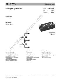 MII145-12A3 Datasheet Cover