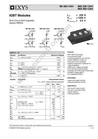 MII300-12A4 Datasheet Cover