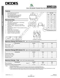MIMD10A-7-F Datasheet Cover