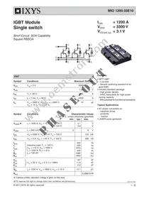 MIO1200-33E10 Datasheet Cover