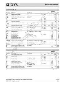 MIXA10W1200TMH Datasheet Page 2
