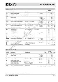 MIXA150W1200TEH Datasheet Page 2