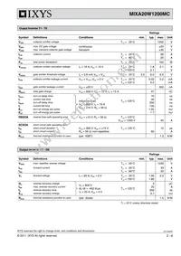 MIXA20W1200MC Datasheet Page 2