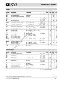 MIXA20WB1200TED Datasheet Page 3
