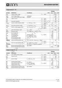 MIXA20WB1200TMH Datasheet Page 2