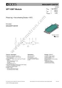 MIXA300PF1200TSF Datasheet Cover