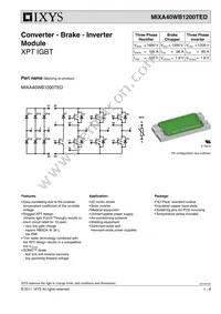 MIXA40WB1200TED Datasheet Cover