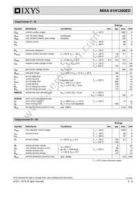 MIXA61H1200ED Datasheet Page 2