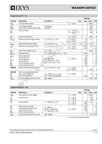 MIXA80W1200TED Datasheet Page 2